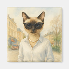 Kattknapp Solglasögon för klövertäckt Magnet