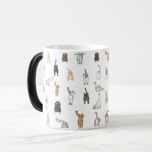 Kattknölar, Crazy Cat Dam, Kitten Butts, Finny Ca Magisk Mugg