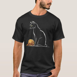 Kattkonst - blomsterkonst Katt Motif Djurkatt T Shirt