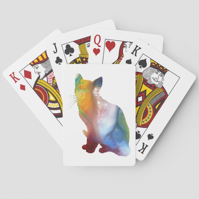 Kattkonst Casinokort (Baksidan)