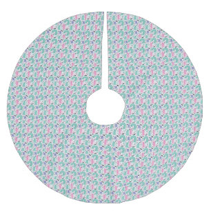 Kattkonst Cute Cat Rainbows Julgransmatta Borstad Polyester