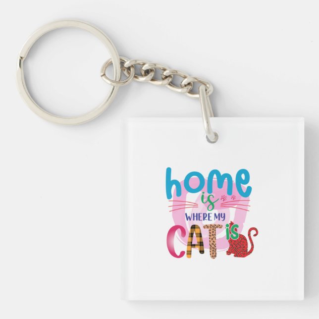 Kattkonst hemma är där min katt är (Framsidan)