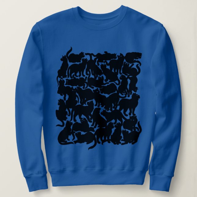 Kattkonst Jersey Damklassiker Svarta Kattröjor T Shirt (Design framsida)