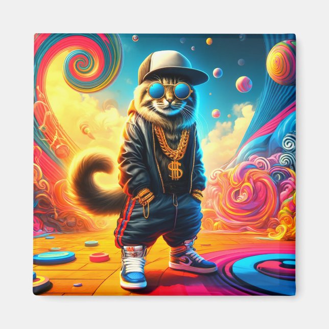 Kattkonst Magnet (Framsidan)