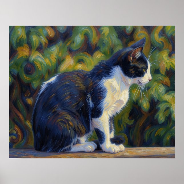 Kattkonst Smokingkatt Affisch (Framsidan)