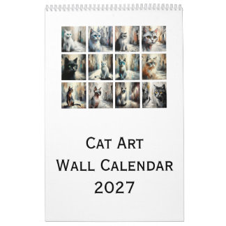 Kattkonst Väggkalender 2027 Kalender