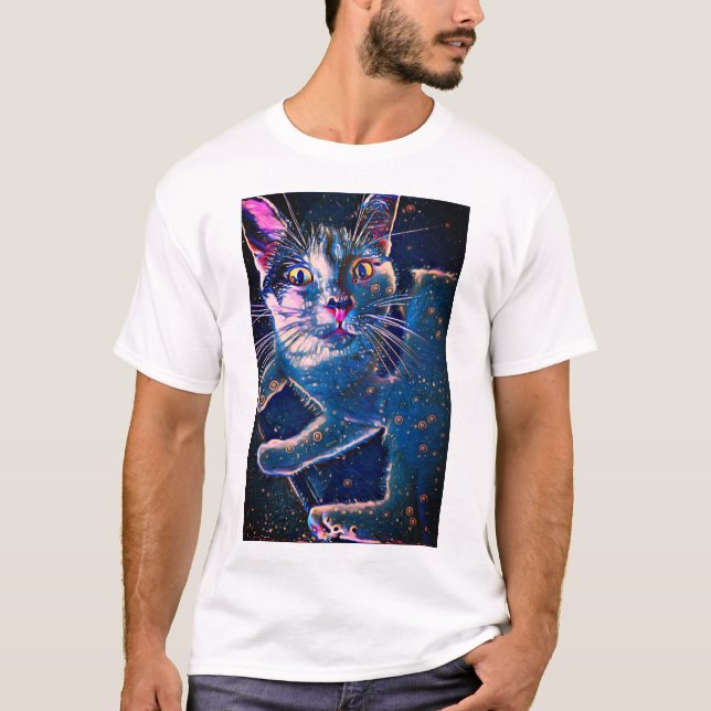 Kattkonstellation T Shirt (Framsida)