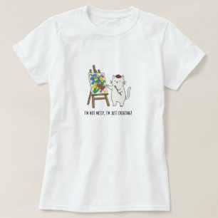 Kattkonstnärer med minimalistisk dörr Stil T Shirt