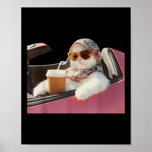 Kattkörkortsdiskgång konsumerar mig Fånig Humor Poster