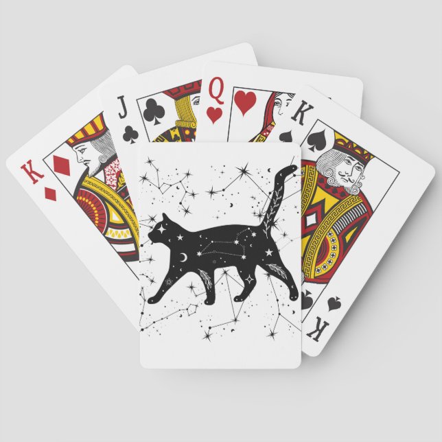 Kattkort för konstellation casinokort (Baksidan)