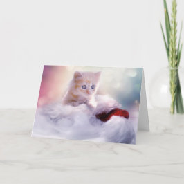 Kattkort god jul & Gott nytt år Helgkort