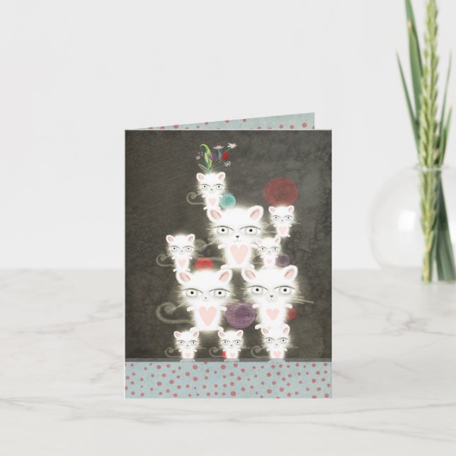 Kattkortsbunch roligt Sympathy underbar hälsning Kort (Framsida)
