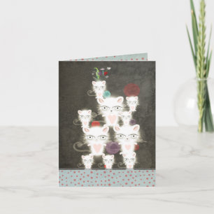 Kattkortsbunch roligt Sympathy underbar hälsning Kort