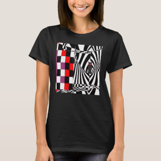 Kattkött av optisk illusion kattunge söt kattunge t shirt