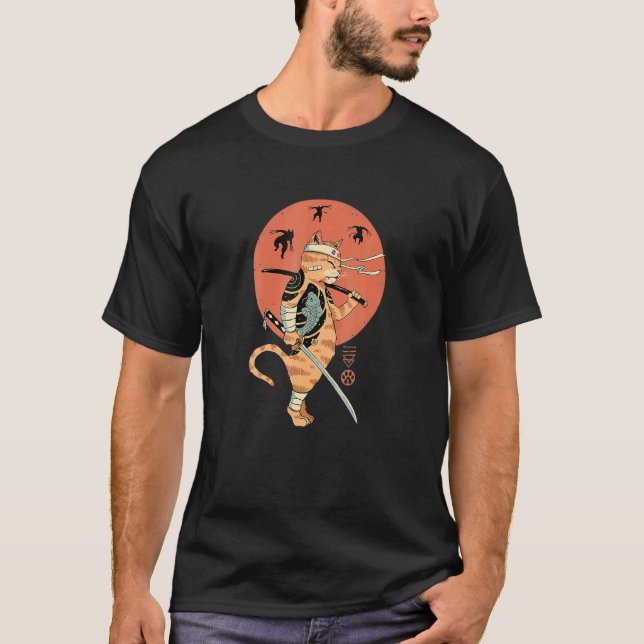 Kattkrigare Hans Sista Strid T Shirt (Framsida)