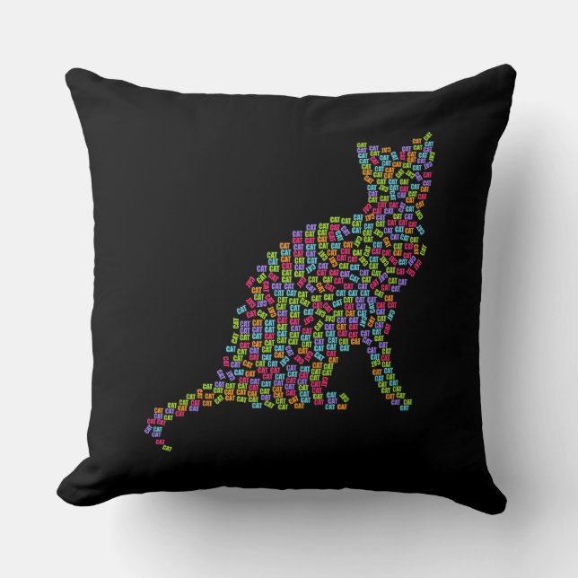 Kattkudde i ord kudde (Framsida)