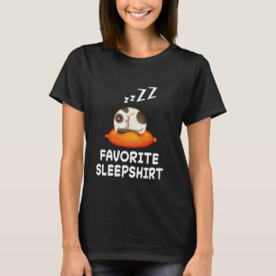 Kattkudde Katter Sover Sömn Sömn Pyjamas Nattlinne T Shirt