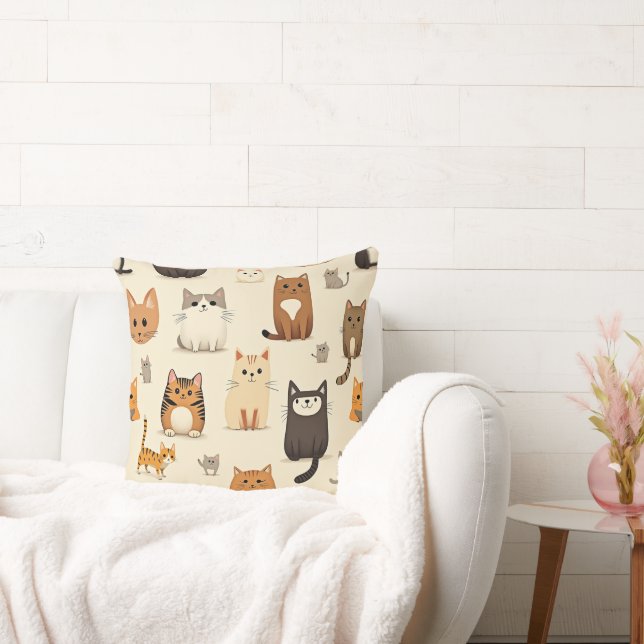 kattkudde kudde (Soffa)