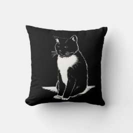 Kattkudde på dubblans sida kudde