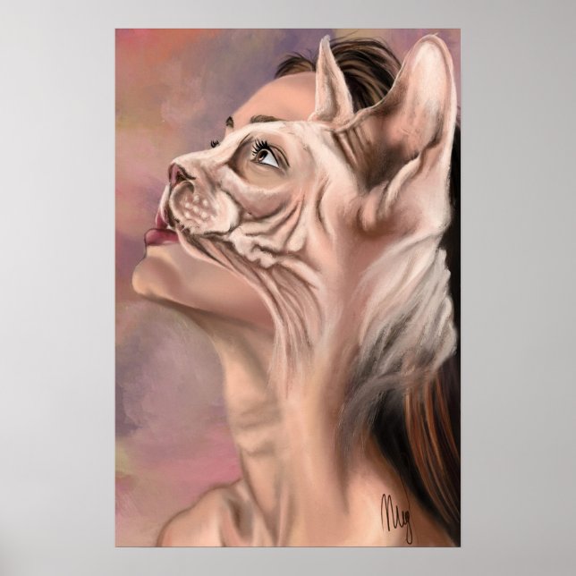Kattkvinna Affisch (Framsidan)