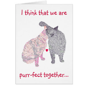 Kattkyssen, kort för giftermålförslag, skulle dig