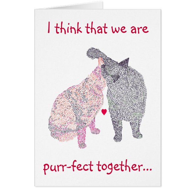 Kattkyssen, kort för giftermålförslag, skulle dig (Framsidan)