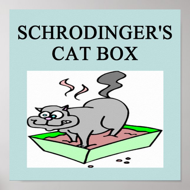 Kattlåda för schrodinger poster (Framsidan)