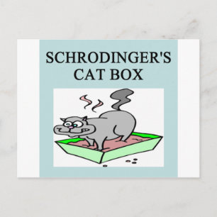 Kattlåda för schrodinger vykort