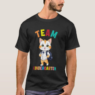 Kattlag förskola tillbaka till skolan andra klass t shirt