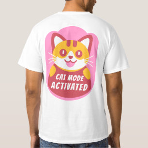 Kattläge Aktiverad, praktisk Anpassningsbar i Tabb T Shirt