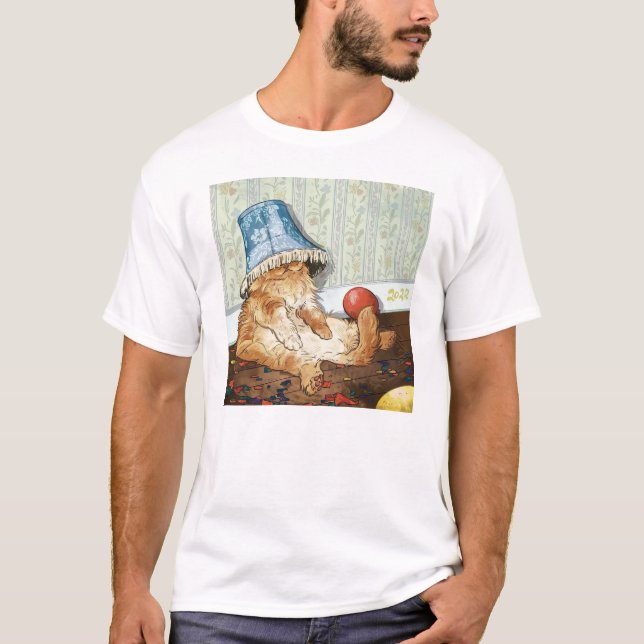 Kattlampa Hat 2023 Trending Viral Sak T Shirt (Framsida)