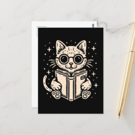 Kattläsning av fantasi bok vykort