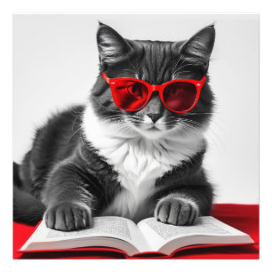 Kattläsning Bok Fototryck