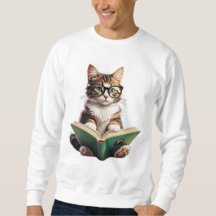 Kattläsning Bok Lång Ärmad Tröja