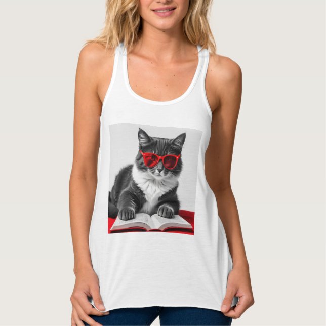 Kattläsning Bok Linne Med Racerback (Framsida)