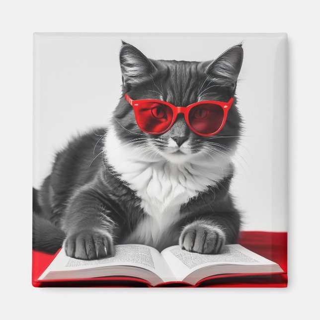 Kattläsning Bok Magnet (Framsidan)