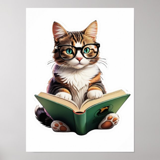 Kattläsning Bok Poster (Framsidan)