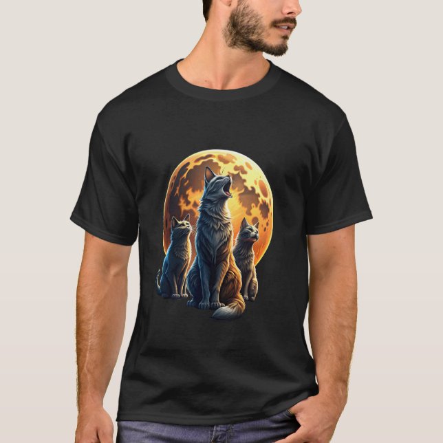 Kattlekar, tre kattlekar på Mo T Shirt (Framsida)
