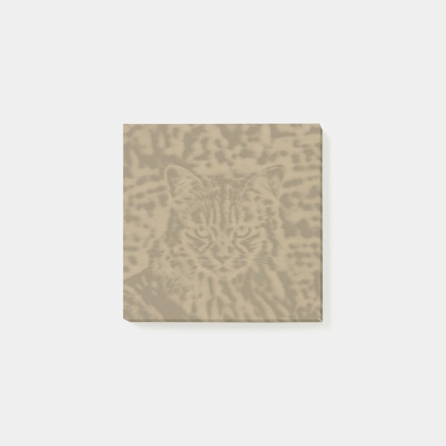 Kattleopard 3 x 3 post-it block (Framsida)