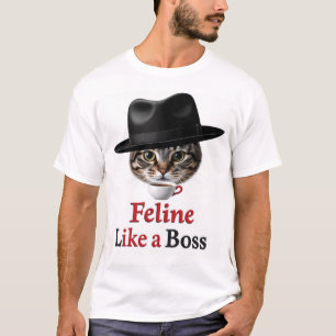 Kattliknande present för kattbossar t shirt
