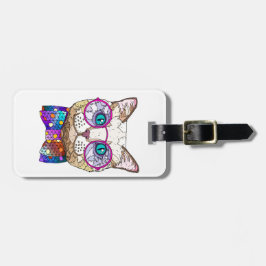 Kattlover HIPSTER CAT, personlig Bagagebricka