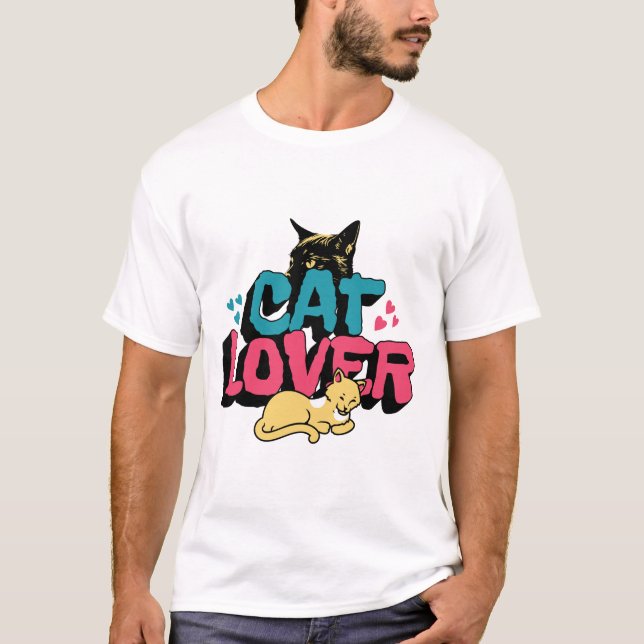 Kattlover T Shirt (Framsida)