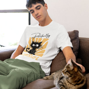 Kattlustig och modern kattälskare t shirt