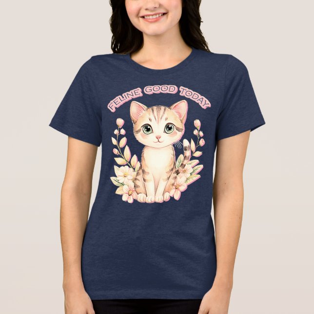 kattlycka idag t shirt (Framsida)