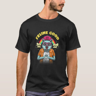 Kattlycka Katt Positivitet Liten Katt Positiv Cita T Shirt