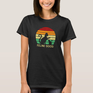 Kattlycka Katt Positivitet Liten Katt Positivt Cit T Shirt
