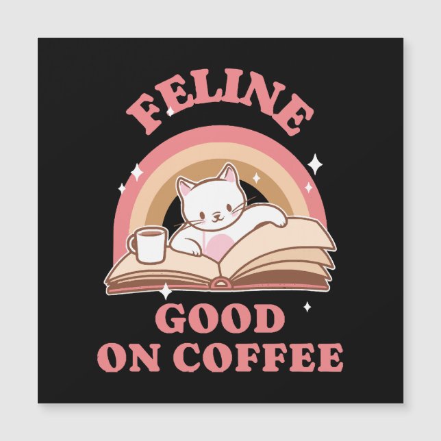 Kattlycka på kaffe (Framsida)