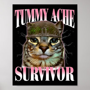 Kattmage Survivor Katt Meme Roligt Talesätt Katter Poster