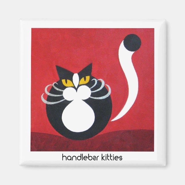 Kattmagnet * Söt kattmagnet Magnet (Framsidan)