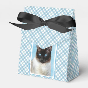 Kattmålning för siamesisk katalog - originalkonst presentaskar
